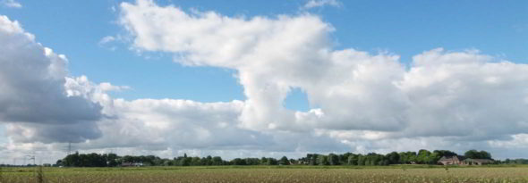 Oosterwijtwerd panorama uit noorden