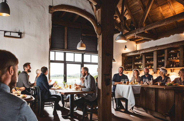 eten in de boerderij,  