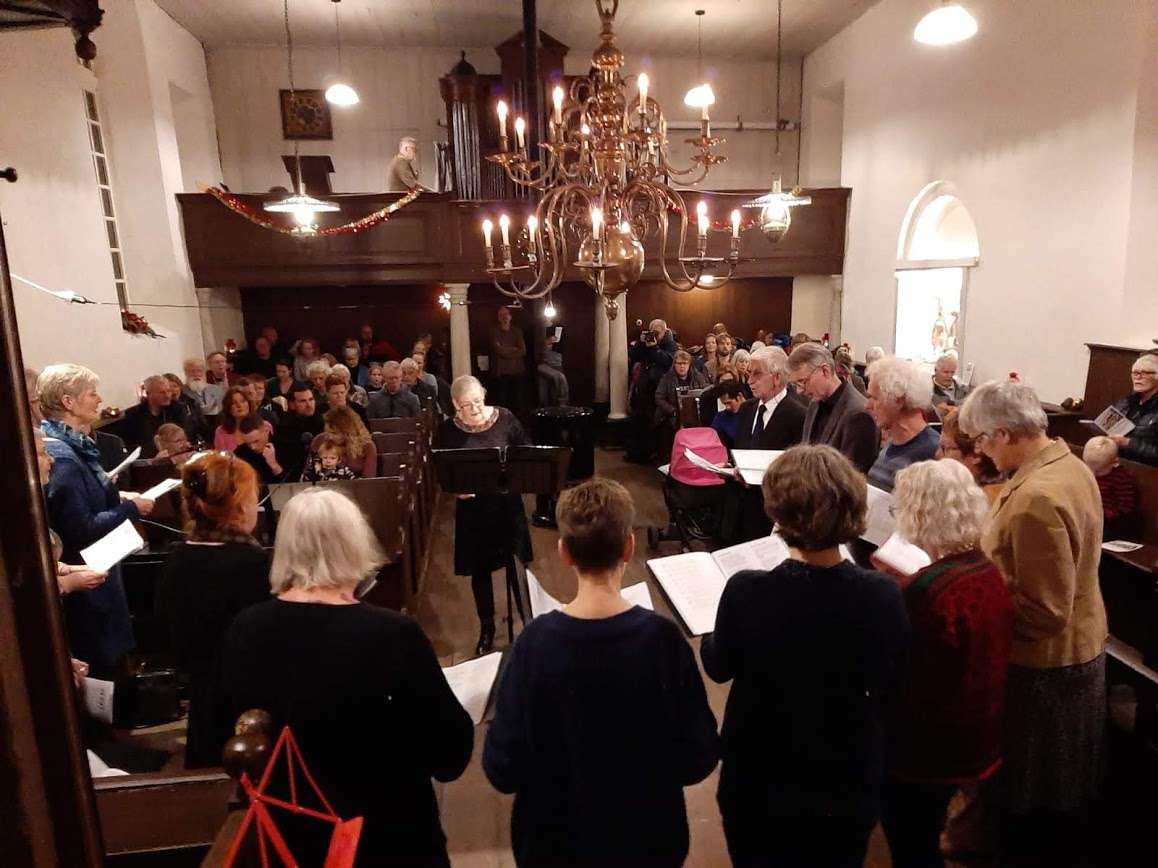 kerstviering samenzang