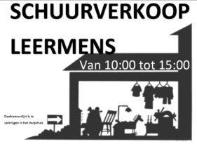 schuurverkoop Leermens 9 september